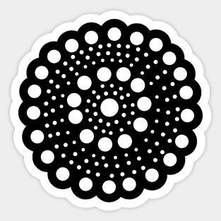 White dots Sticker